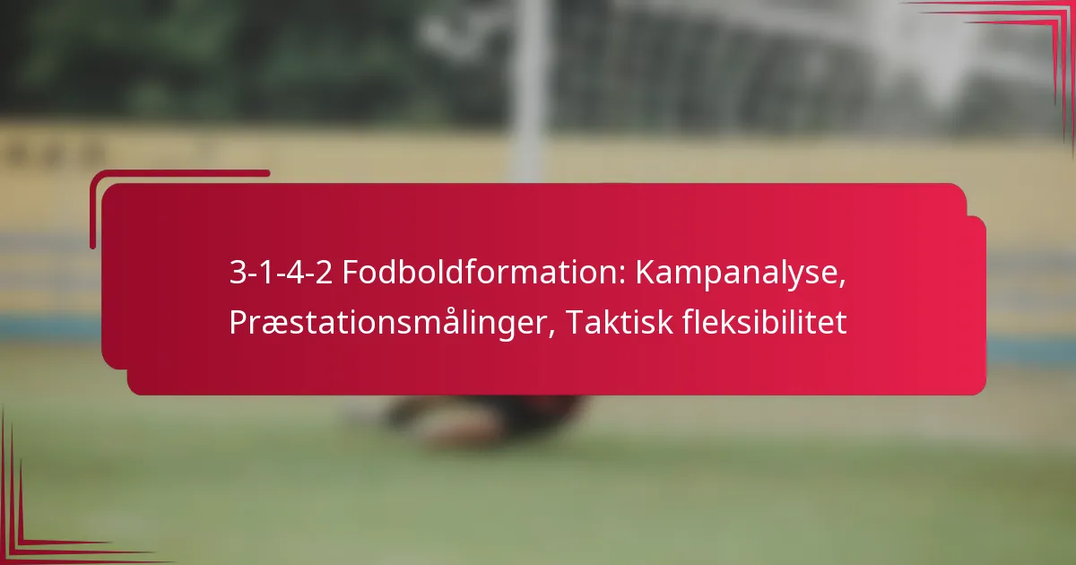 You are currently viewing 3-1-4-2 Fodboldformation: Kampanalyse, Præstationsmålinger, Taktisk fleksibilitet