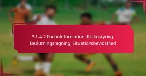 Read more about the article 3-1-4-2 Fodboldformation: Risikostyring, Beslutningstagning, Situationsbevidsthed