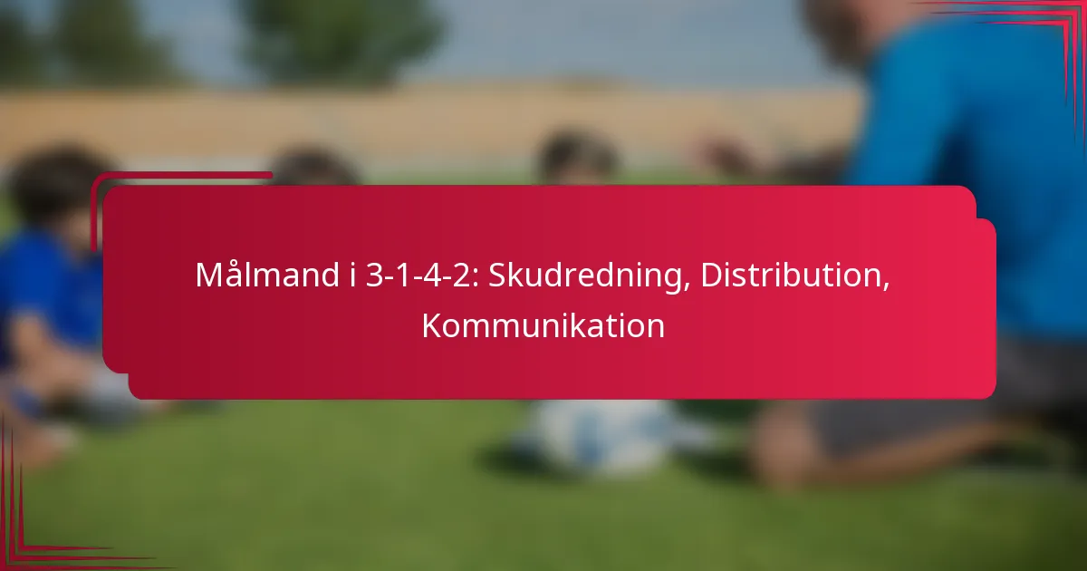 You are currently viewing Målmand i 3-1-4-2: Skudredning, Distribution, Kommunikation